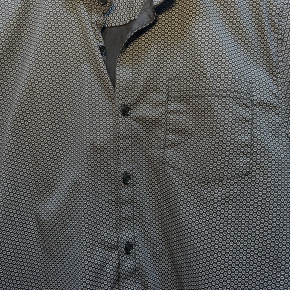 Men's Guess Black Patterned Shirt - Picture 3 of 4